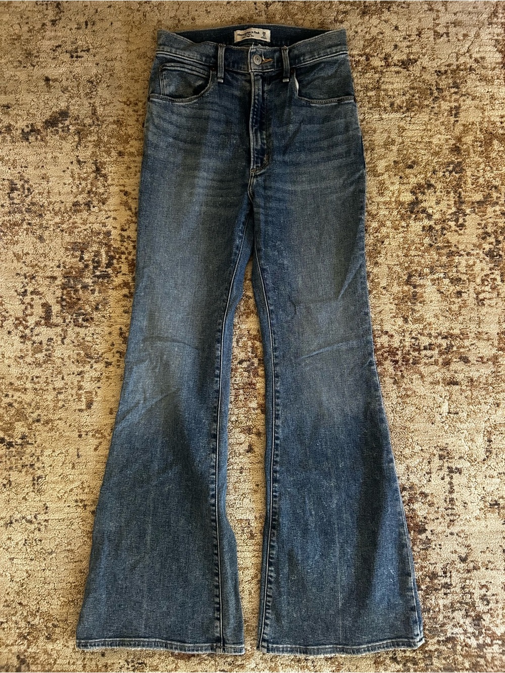 Abercrombie ultra high-rise flare jeans
